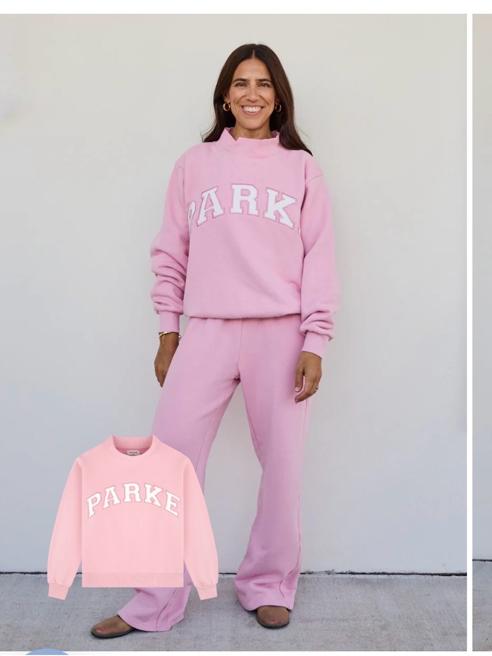 PARKE Fairy and White mock neck